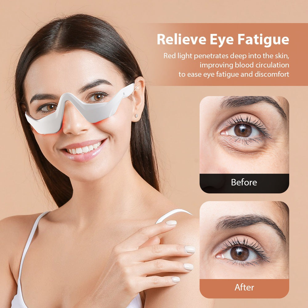 Redlight Therapy and Microcurrent Massager | Eye Care with EMS and Red Light for Baggy Eyes and Dark Circle Reduction