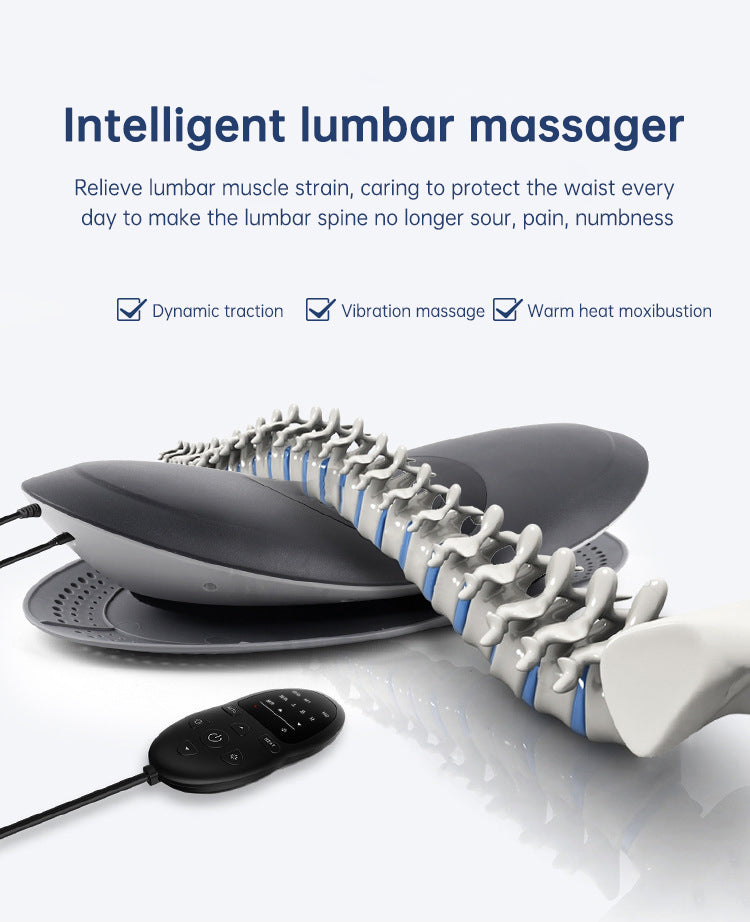 Premium Spine Massager – Relax, Relieve, and Rejuvenate |
Experience the Ultimate Back Relief with our Smart Lumbar Massager, designed to target Lower Back Discomfort with cutting-edge Vibration and Heat Therapy.