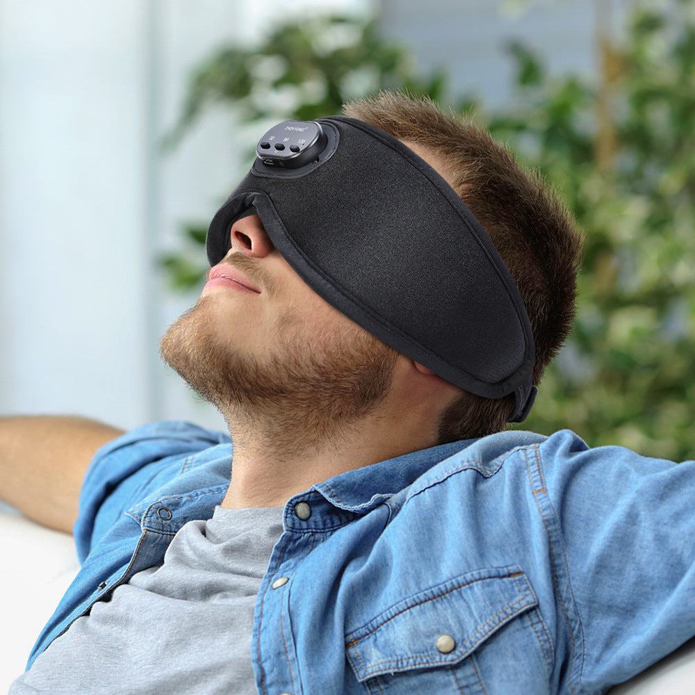 Smart White Noise Sleeping Mask | 3D Eye Socket | Full Blackout | Breathable | Bluetooth