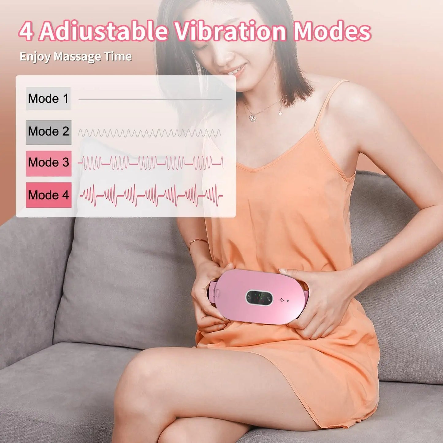 Menstrual Heating Pad, Heating Massage Belt, Abdominal Massager Warm Palace, Electric Pain Relief Device