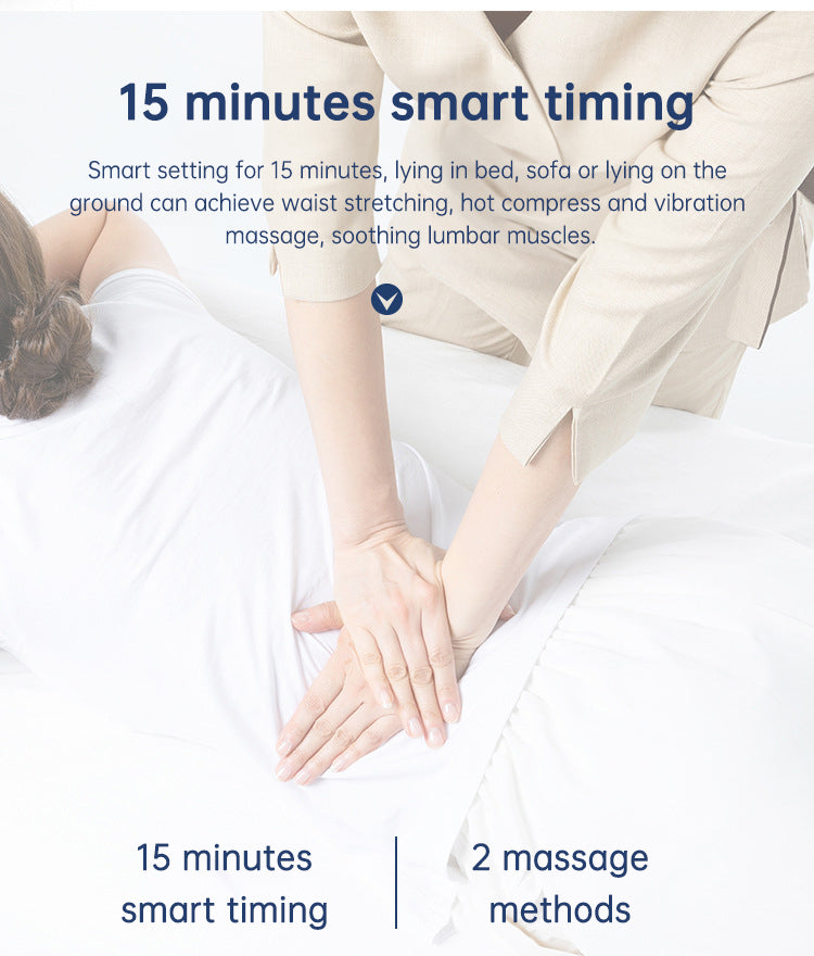 Premium Spine Massager – Relax, Relieve, and Rejuvenate |
Experience the Ultimate Back Relief with our Smart Lumbar Massager, designed to target Lower Back Discomfort with cutting-edge Vibration and Heat Therapy.