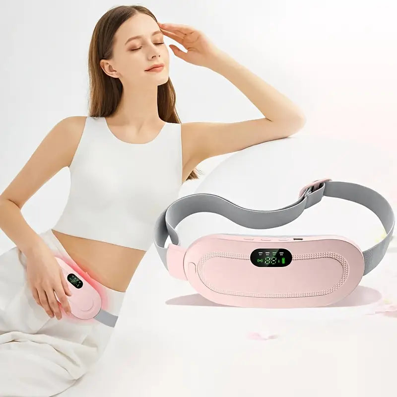 Smart Menstrual Heating Belt | Uterus Care Acupoints | Vibrating Massage Relief | Menstrual & Back Pain Relief