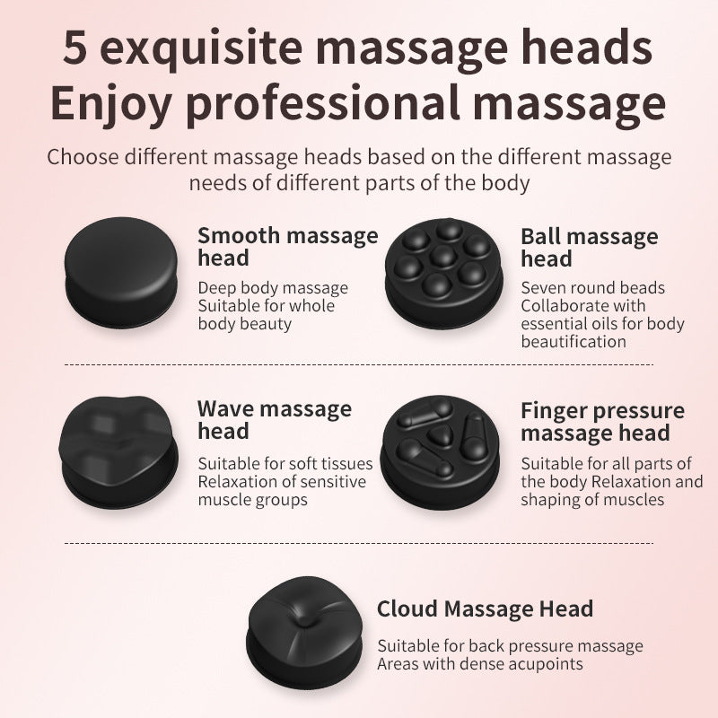 Fat pushing massager, neck, waist, shoulder kneading, fascia gun